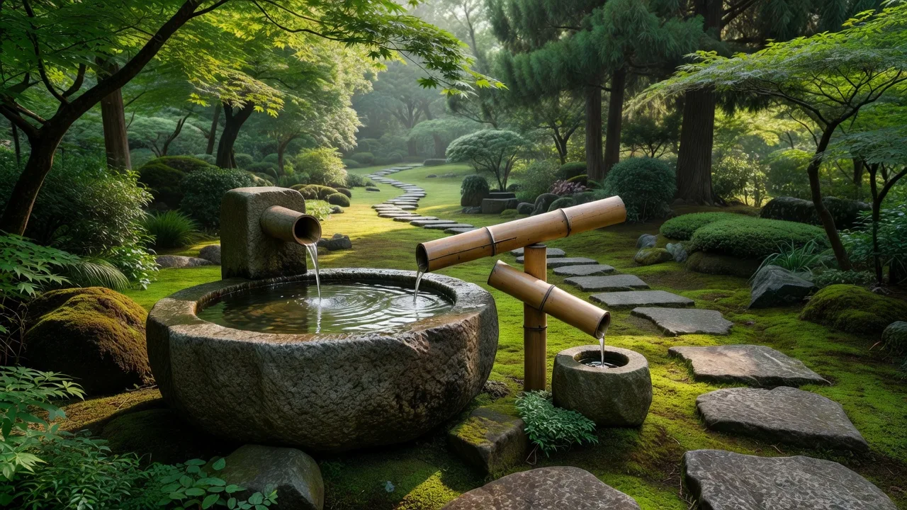 竹の水鉢